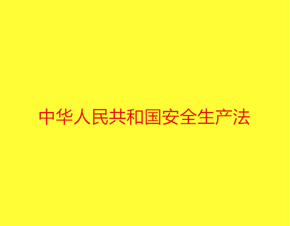 中华人民共和国安全生产法